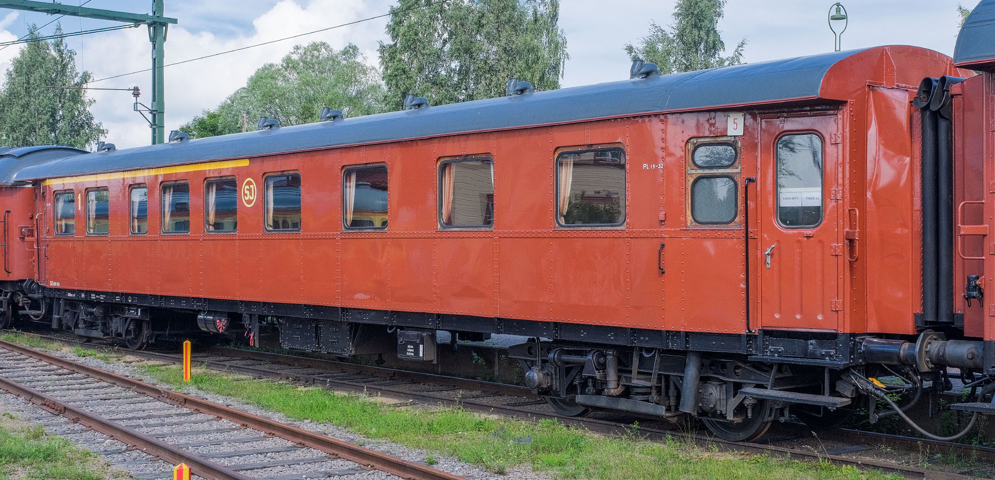 Bild: ABo6c 2971 som museivagn i Gävle 2024